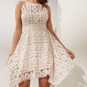 Free People Just Like Honey Lace Dress Ivory